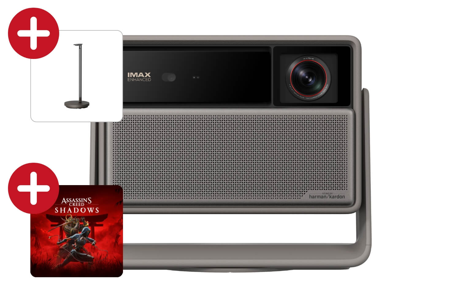 XGIMI HORIZON 20 Max | 4K RGB Triple-Laser Beamer mit 5.700 ISO Lumen Special Edition (inkl. Assassin's Creed Shadows Spielecode) + Gratis Standfuß