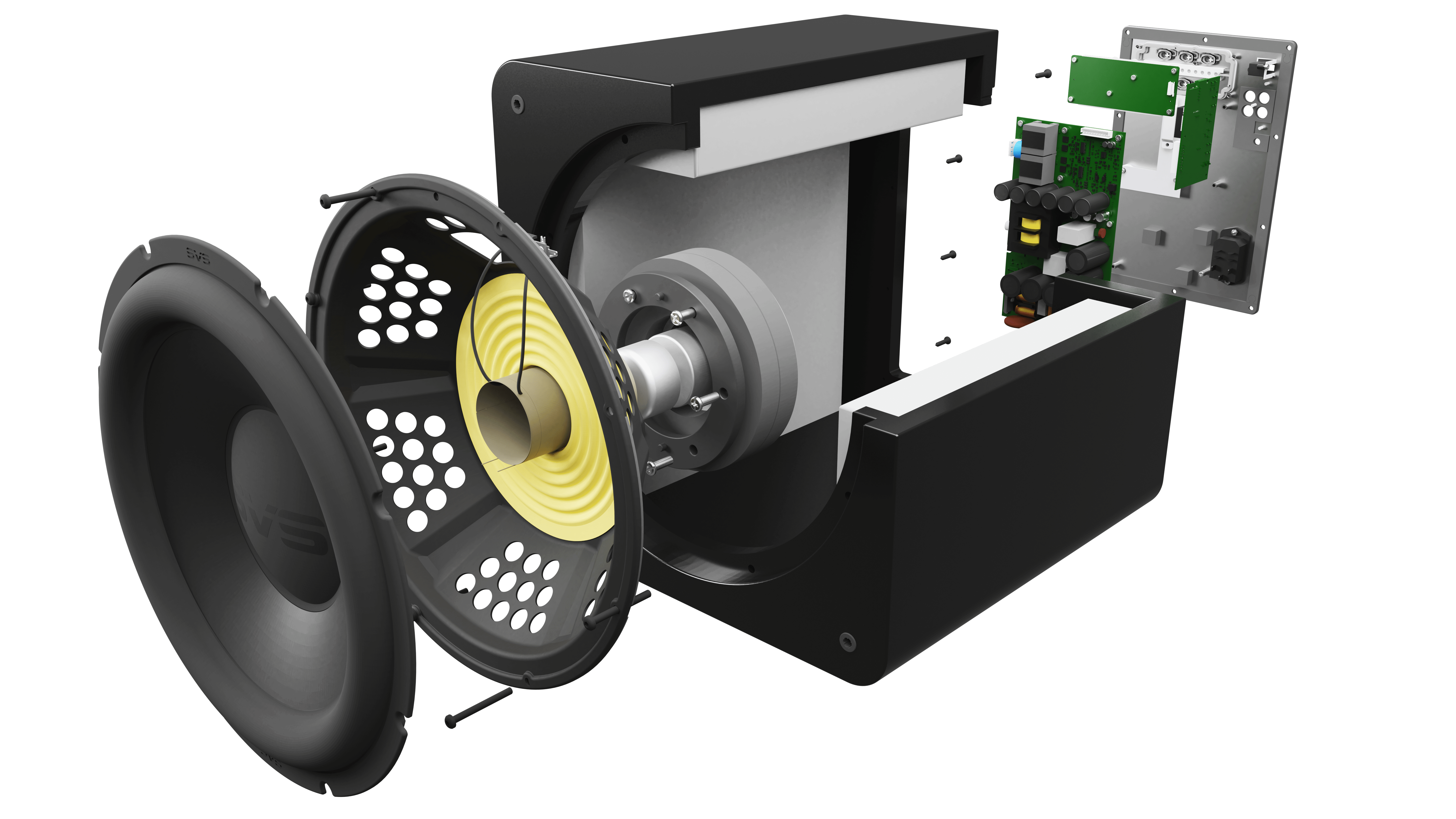 GrobiTV SVS SB-2000 Pro  Heimkino Subwoofer - Explisionsgrafik