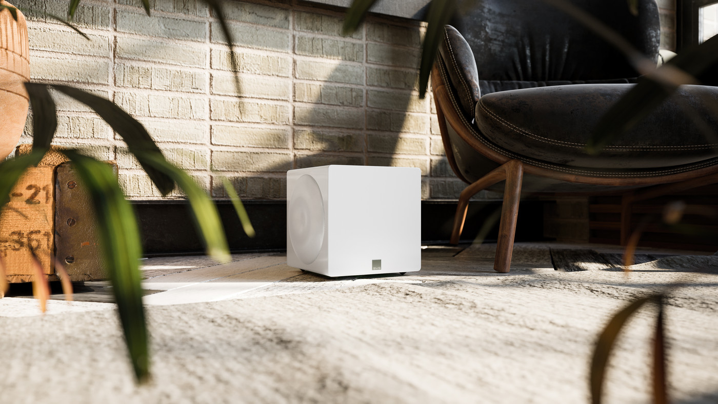 GrobiTV - SVS 3000 Micro Heimkino Subwoofer - Piano Gloss White - Einrichtungsbeispiel 01
