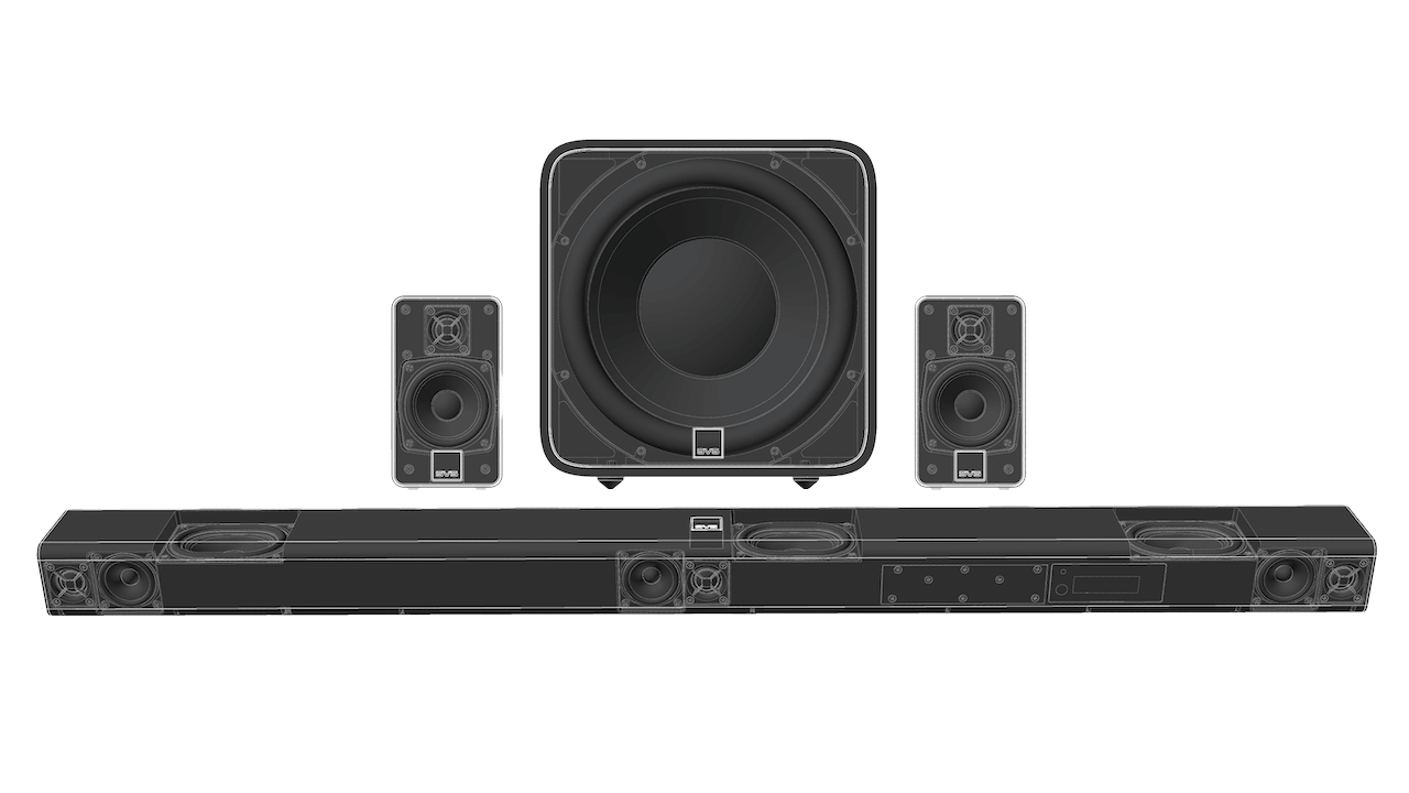 SVS R|Evolution Soundbar | Dolby Atmos Soundbar mit Wireless Subwoofer und HDMI eARC