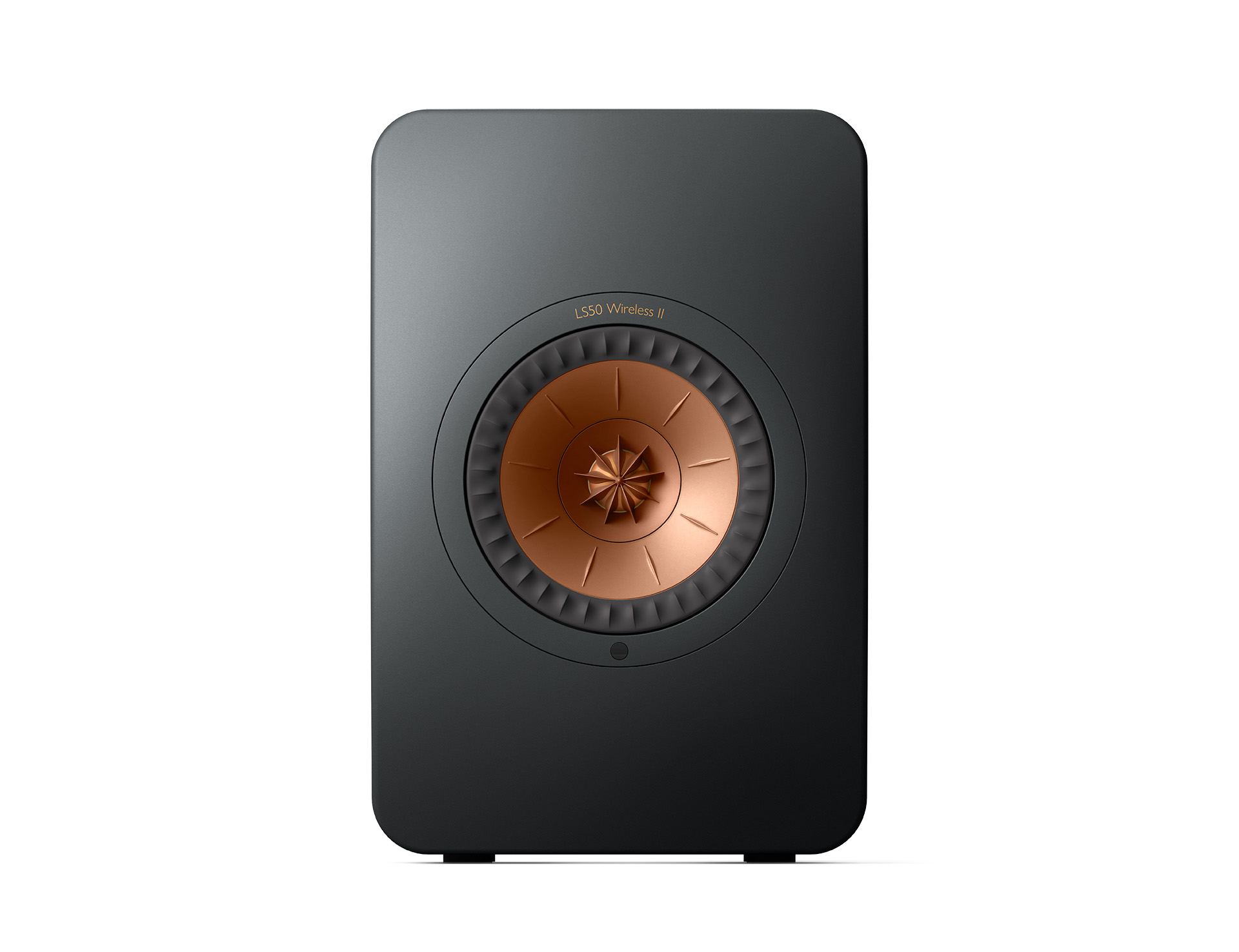 GrobiTV - KEF LS50 Wireless II Lautsprecher Einzeln schwarz Frontansicht 1