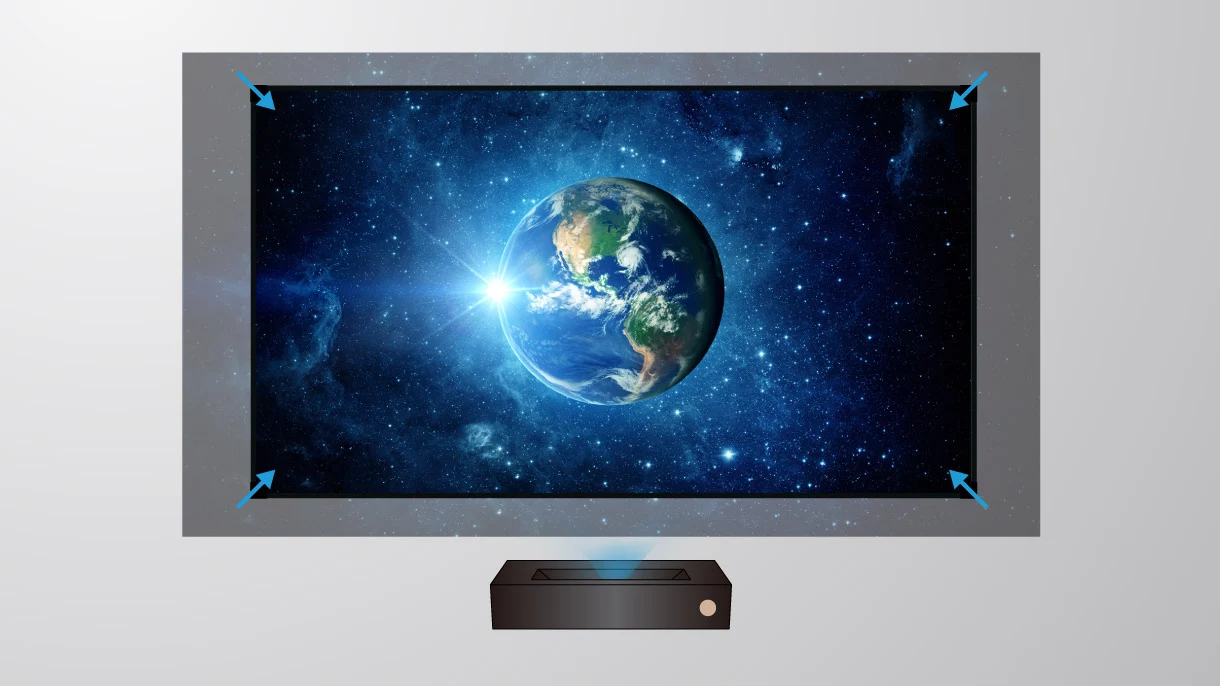 tv-v5000i-screen-fit BenQ V5010i | 4K 3D RGB Laser TV inkl. 2 3D-Brillen