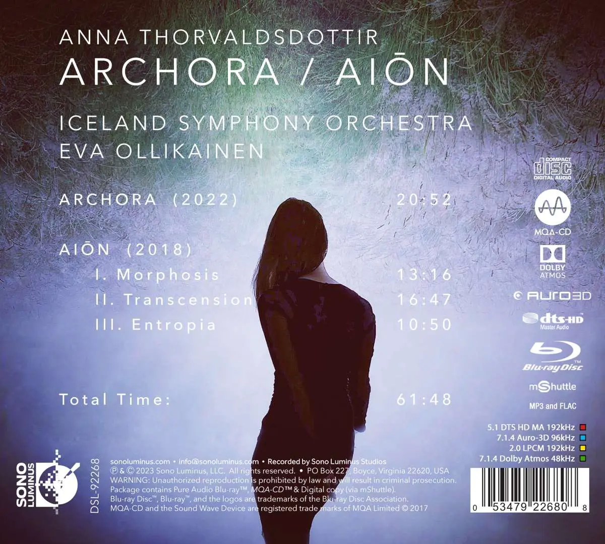 0053479226808 ICELAND SYMPHONY ORCHESTRA, EVA OLLIKAINEN | ARCHORA / AION