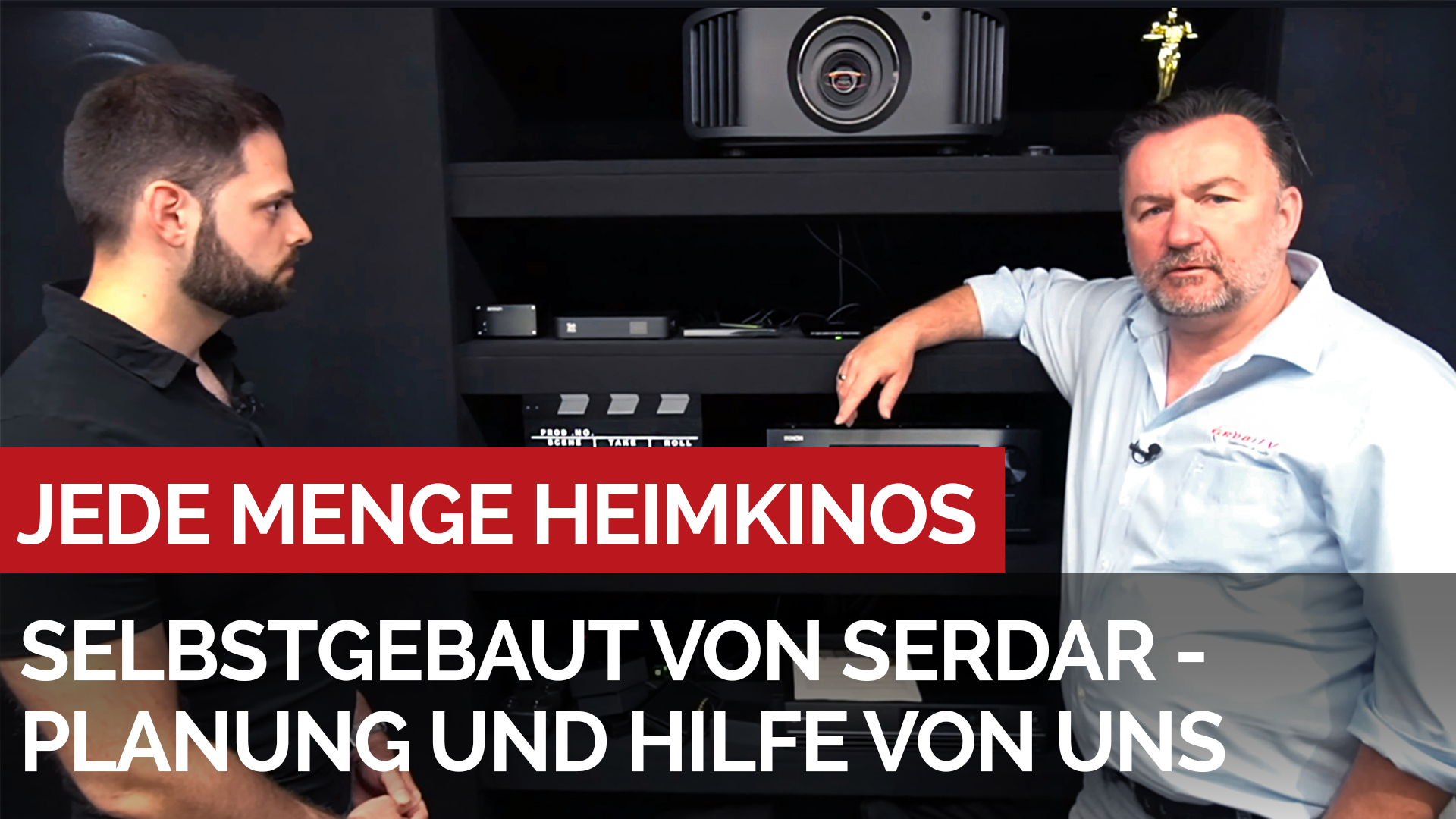 Das selbstgebaute Heimkino von Serdar - geplant und entwickelt von uns. #heimkinobau.de #grobitv