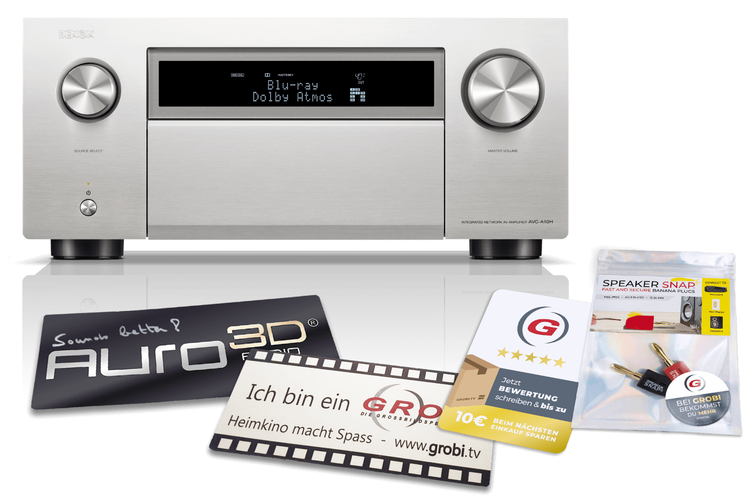 Denon AVC-A10H inkl. DIRAC ART | 13.4-Kanal AV-Verstärker + GRATIS SPEAKER SNAP® + Auro3D / GROBI Schild