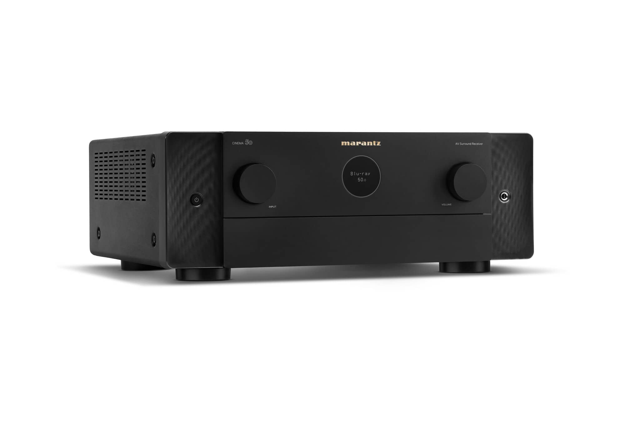 GrobiTV - Marantz CINEMA 50 - 9.4-Kanal-AV-Verstärker schwarz Frontansicht rechts geschlossen