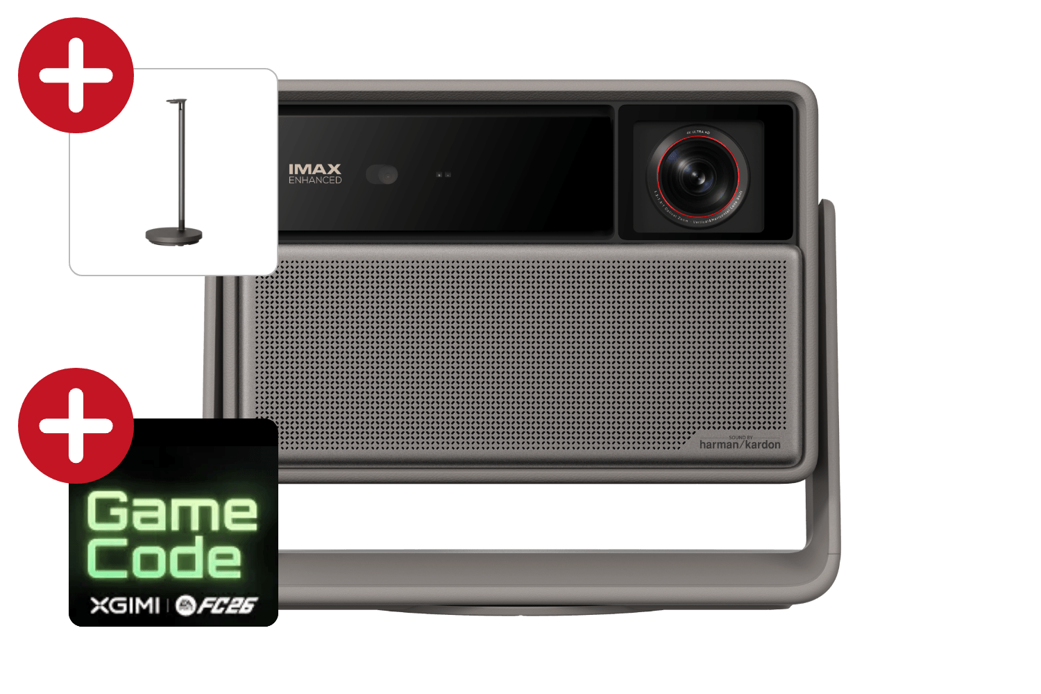 XGIMI HORIZON 20 Max | 4K RGB Triple-Laser Beamer mit 5.700 ISO Lumen (Night Edition inkl. gratis EA Sports FC 26 Spielecode) + Gratis Standfuß