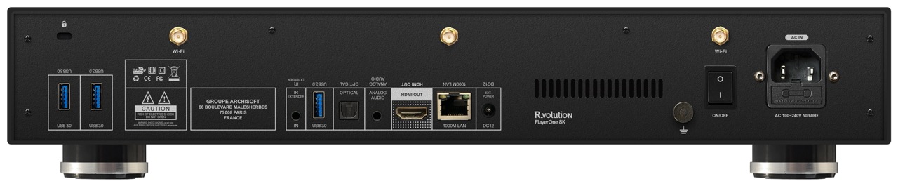 Rvolution PlayerOne 8K | High-End Netzwerk Mediaplayer und Medienserver