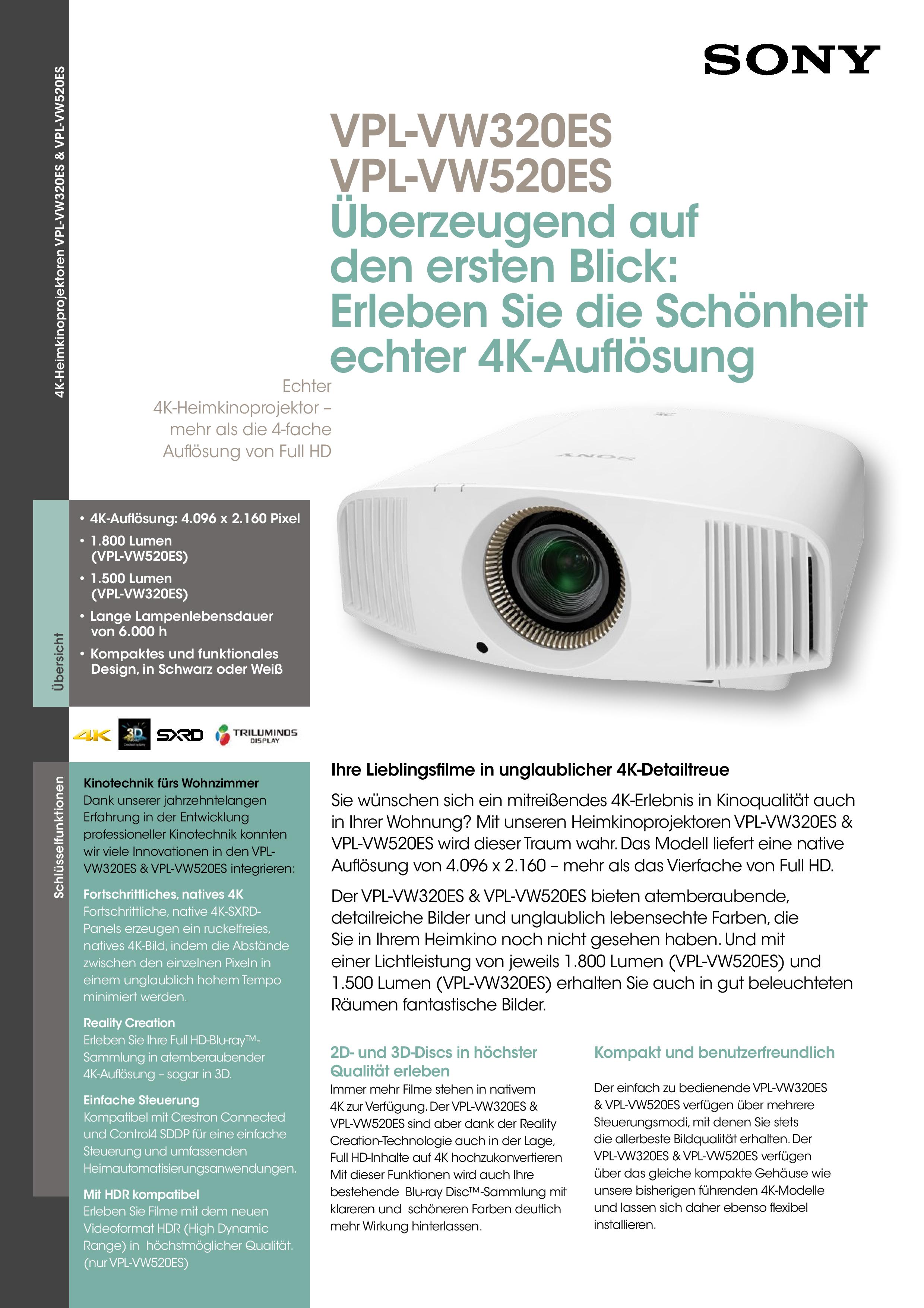SONY VPL VW 520 ES - zum Hammerpreis