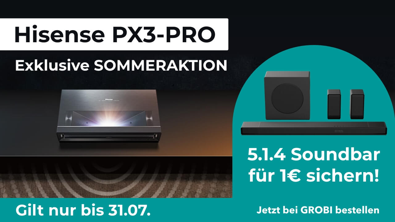 Hisense Soundbar AX5140Q für nur 1 Euro bei Kauf des Hisense PX3-PRO LaserTV