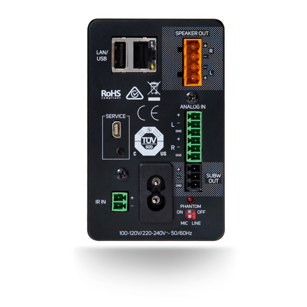 B160S_NetworkedStreamingStereoAmplifier_Back Bluesound Professional B160S | Netzwerk Verstärker (Eine Zone)