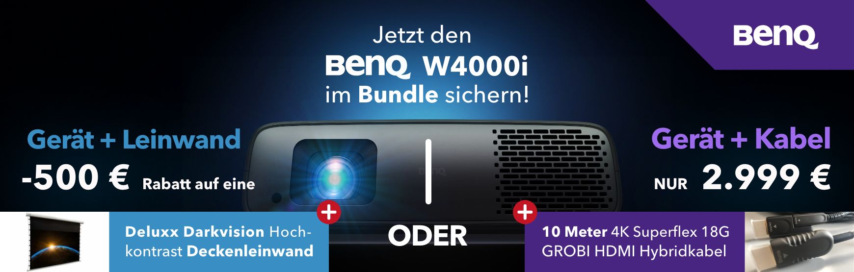 BenQ W4000i Bundles