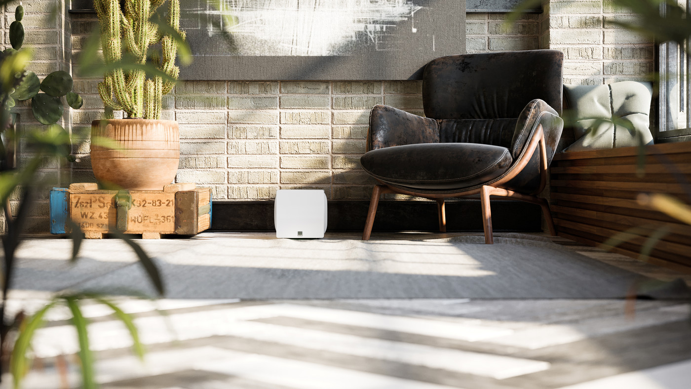 GrobiTV - SVS 3000 Micro Heimkino Subwoofer - Piano Gloss White - Einrichtungsbeispiel 02