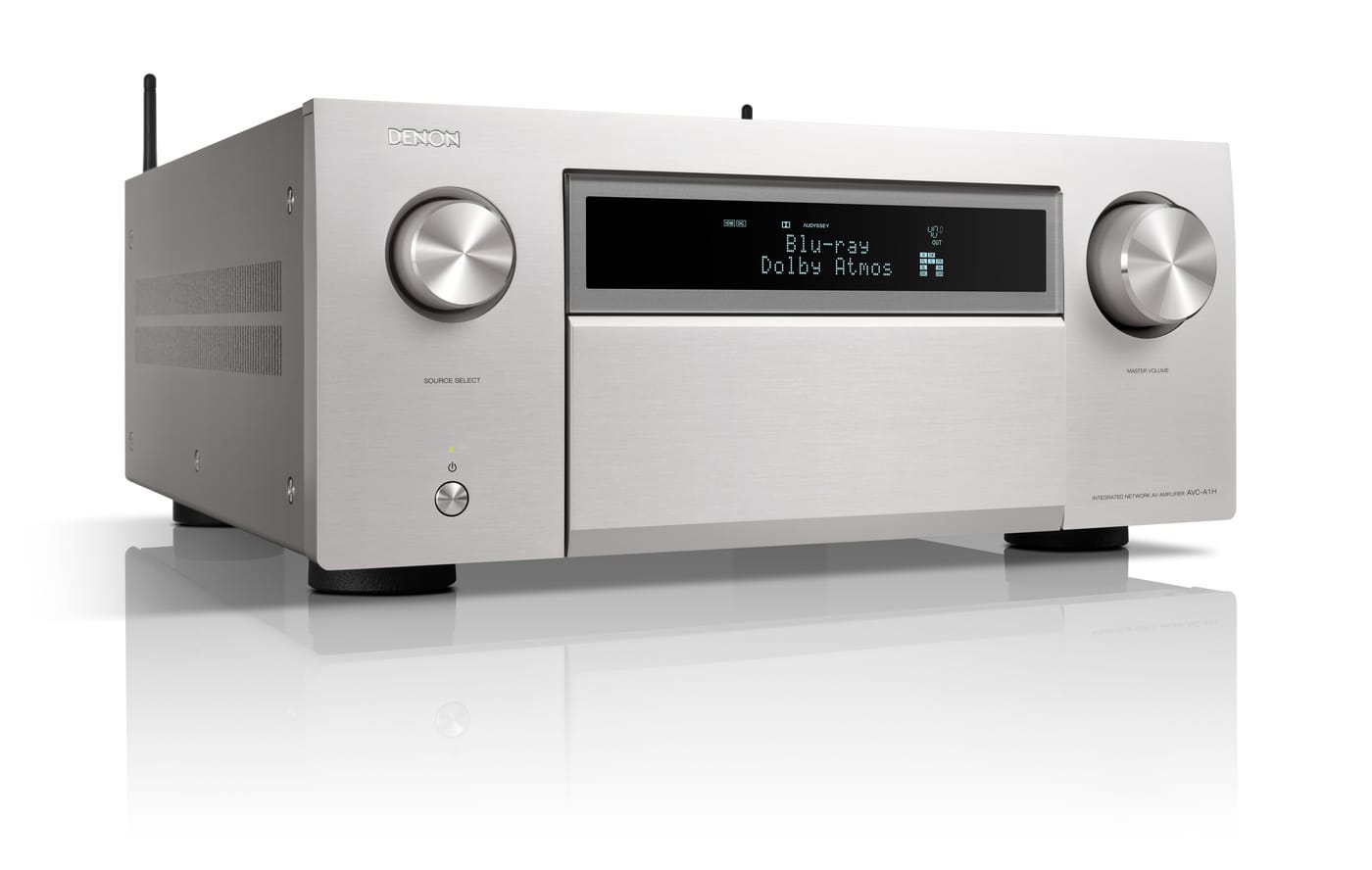 GrobiTV - Denon AVC-AH1  15.4-Kanal AV-Verstärker premium-silber - Frontansicht rechts geschlossen