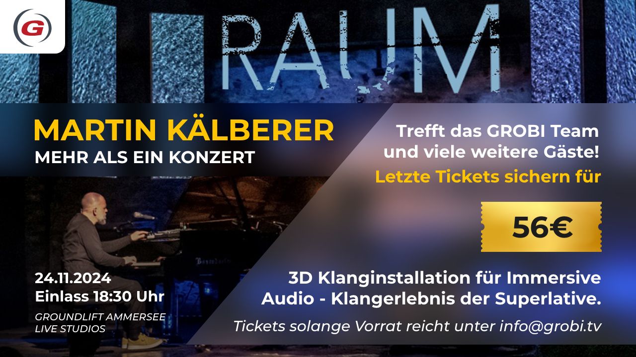Extra Konzert am Ammersee - Martin Kälberer "Raum" live mit 3D Sound