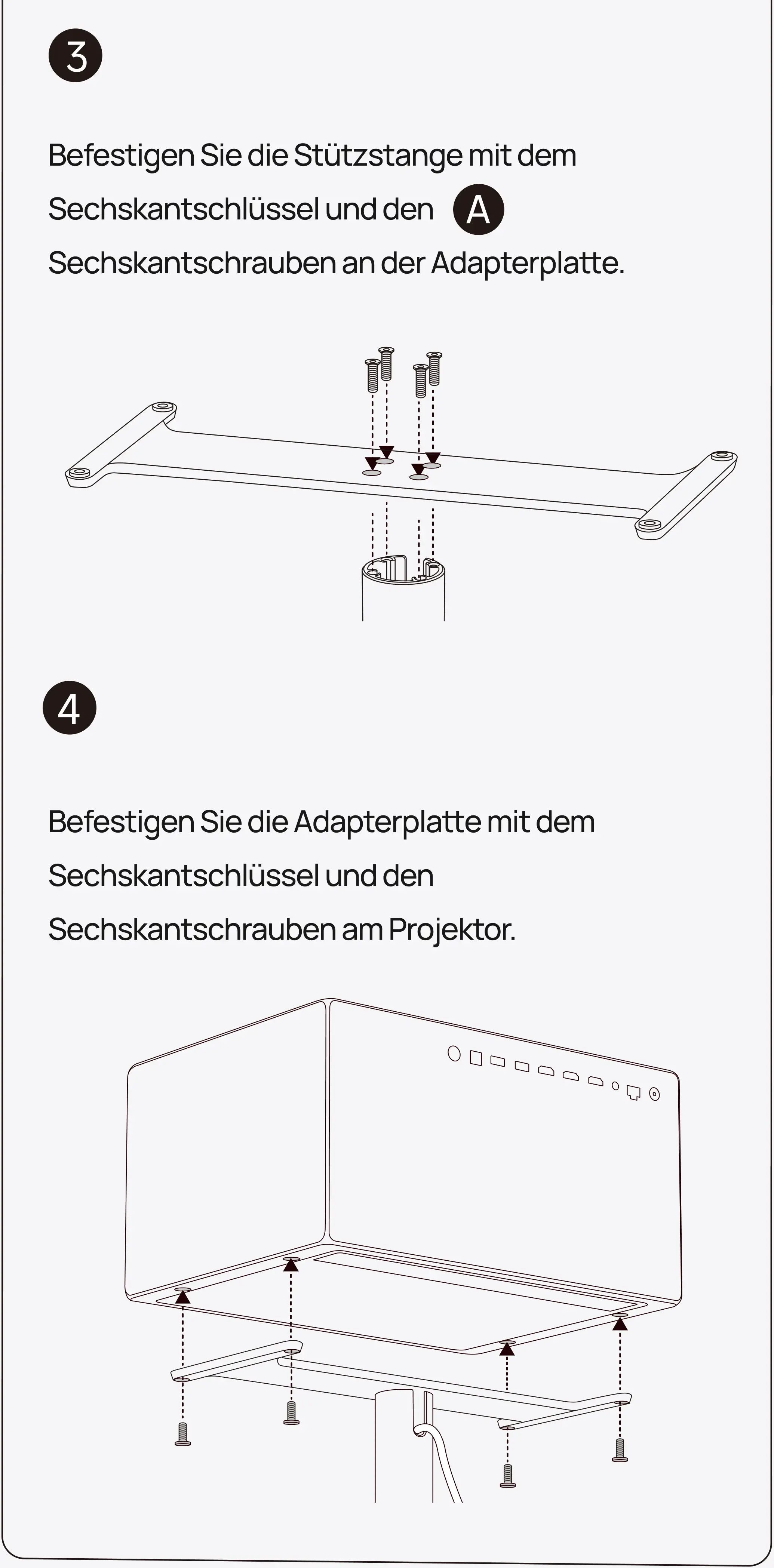 XGIMI X-Bodenständer Ultra (Adapter B) | Premium-Standfuß für TITAN Noir Projektoren