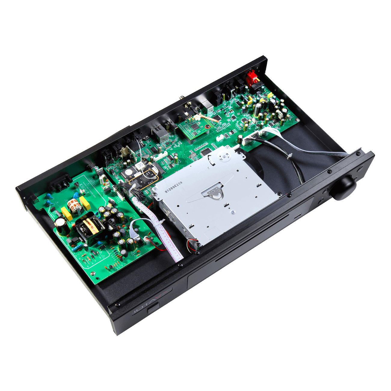 NP_3_Draufsicht-offen_shop IOTAVX NP3 Netzwerk-CD-Player Draufsicht offen