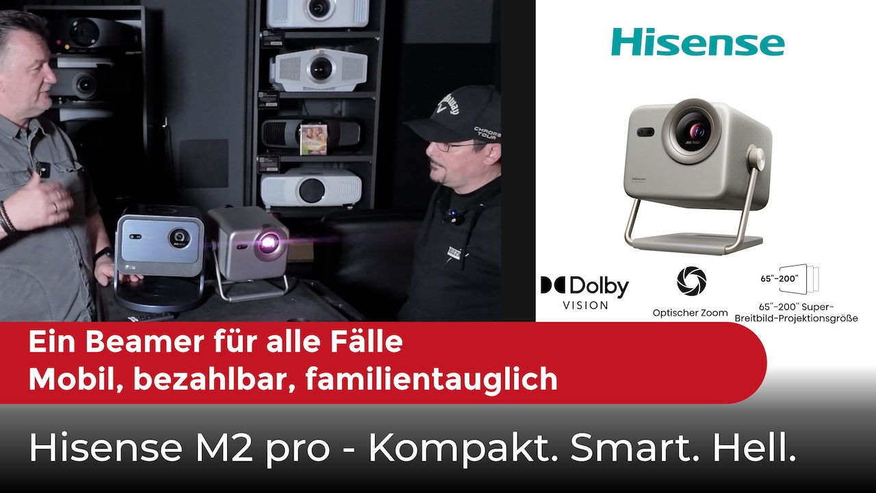 Hisense M2 Pro – Kompakter Laser-Projektor für Heimkino & unterwegs