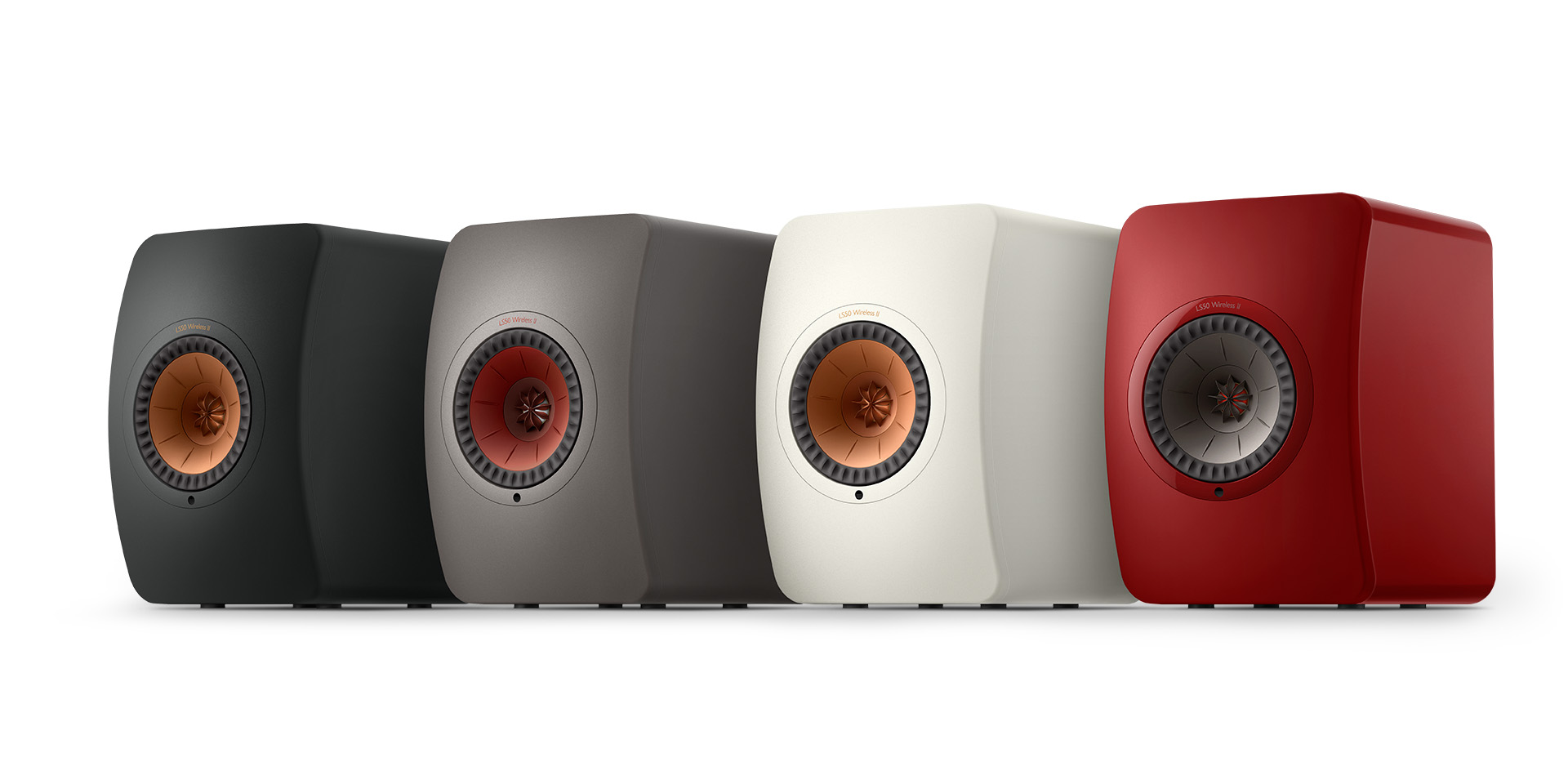GrobiTV - KEF LS50 Wireless II Lautsprecher alle Farbmodelle Frontansicht
