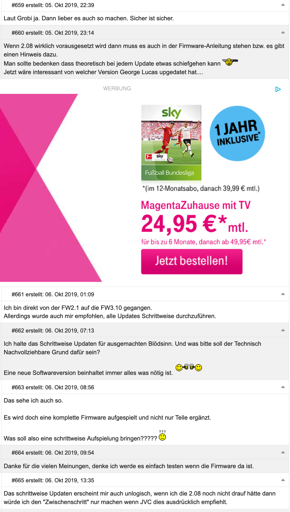 Kommentar zu einem Hinweis von uns und den Reaktionen