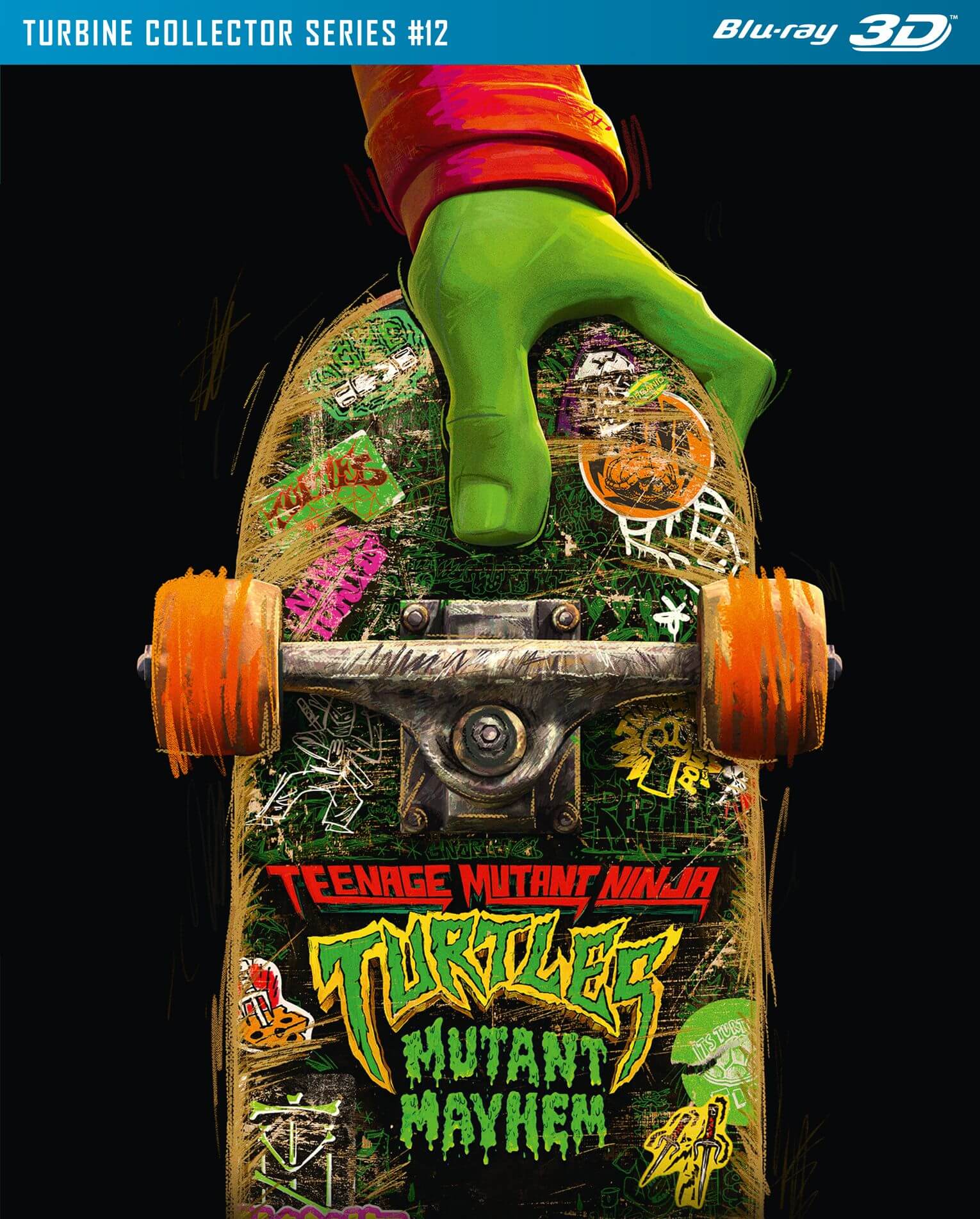 6961314_TMNTMM_3DBD_Cover_WC_1920x1920 Teenage Mutant Ninja Turtles: Mutant Mayhem 3D - Turbine Collector Series #12 (Blu-ray 3D)