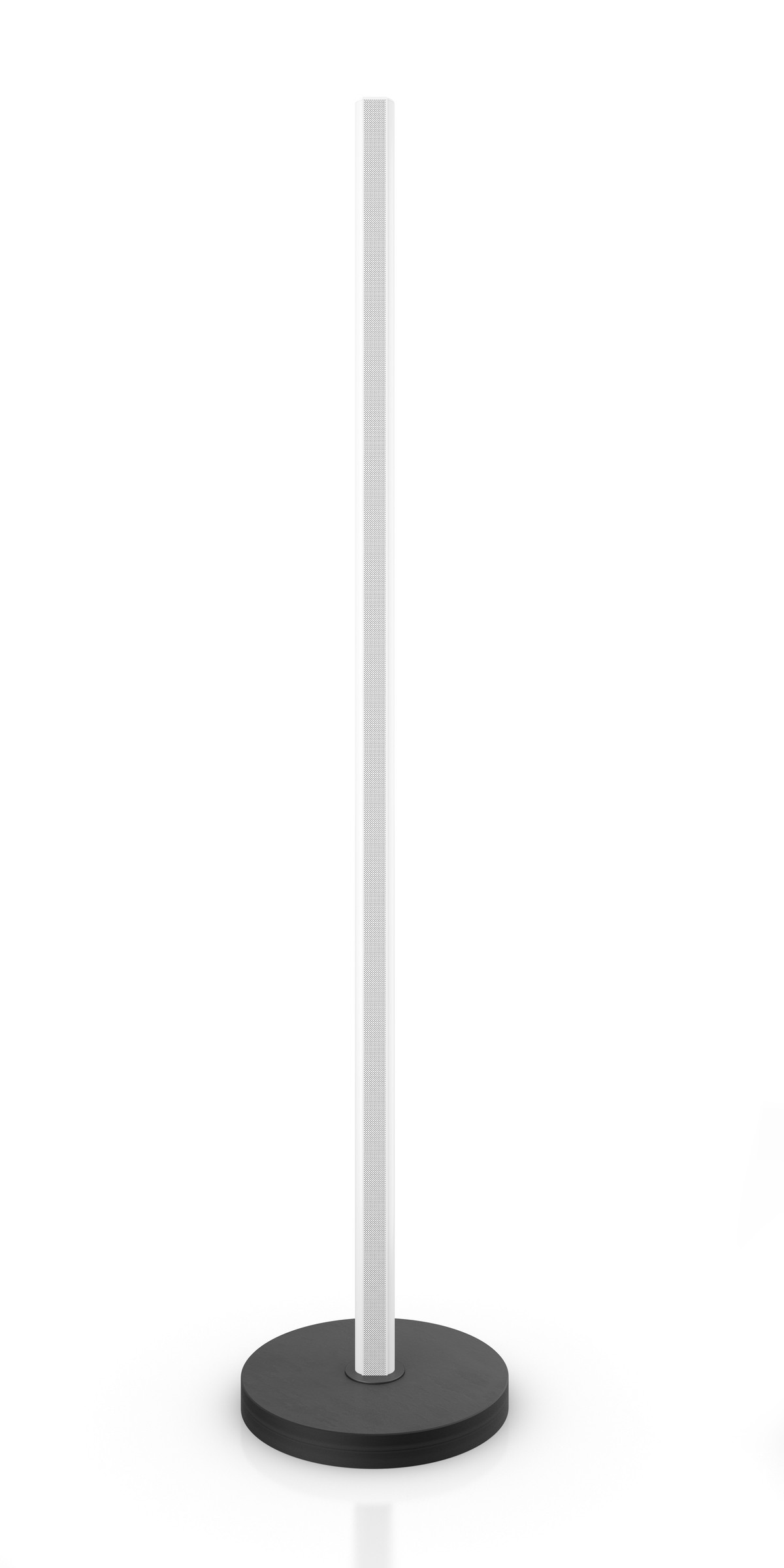 QEUS-Speaker-Stand-for-APS-1003-and-1204-incl-Speaker-white-2 GrobiTV - QEUS Stand - Lautsprecherstandfuß für QEUS APS EVO SERIES schwarz mit einem QEUS Lautsprecher in weiß 2