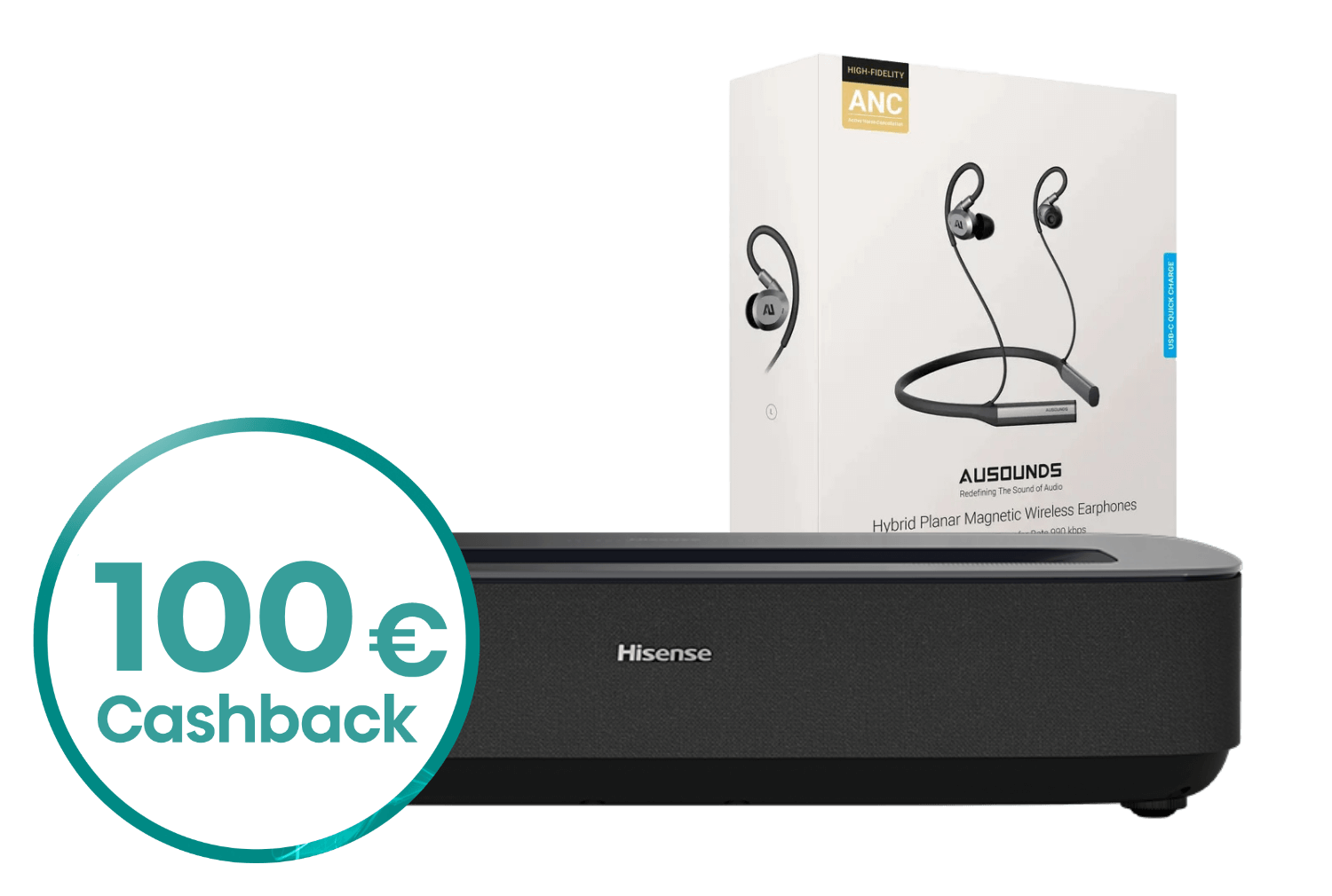 Hisense PL2 | Laser Cinema 4K Ultra HD Laser TV + GRATIS In-Ear-Kopfhörer (AKTION)