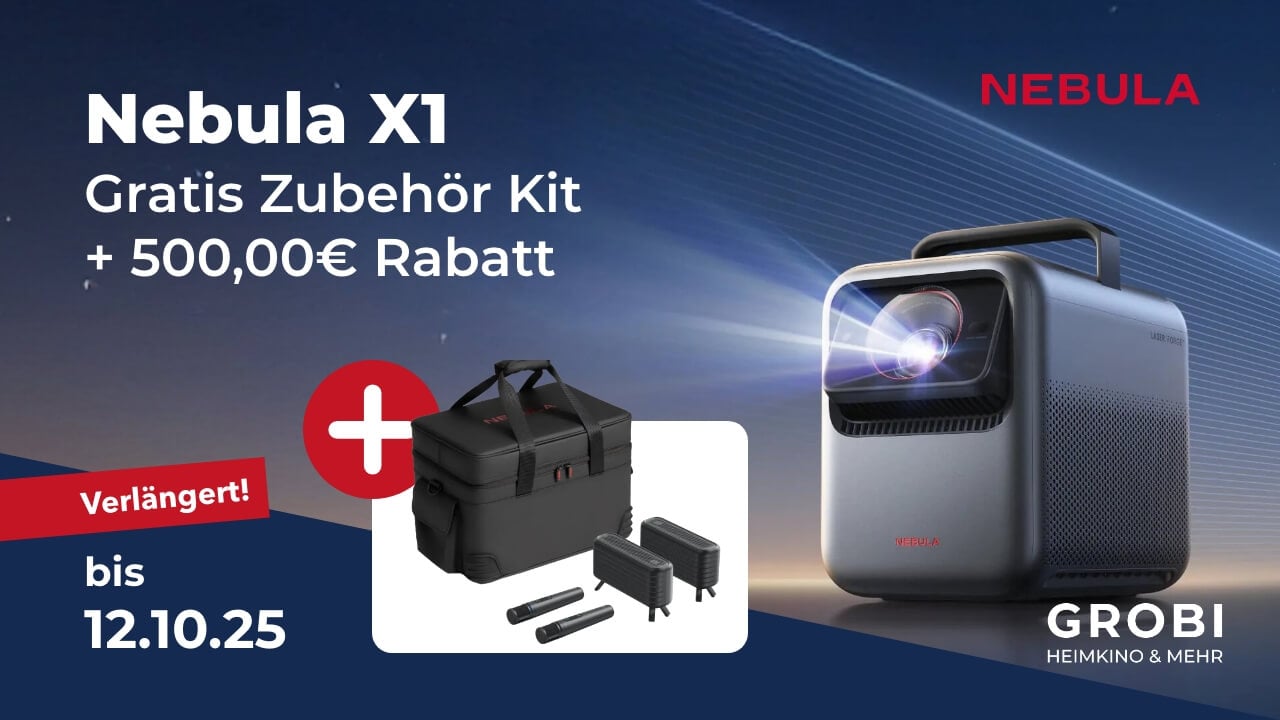 2.499 statt 2.999 Euro - NEBULA X1: Der Premium 4K Triple-Laser Beamer für das Kinoerlebnis der Zukunft