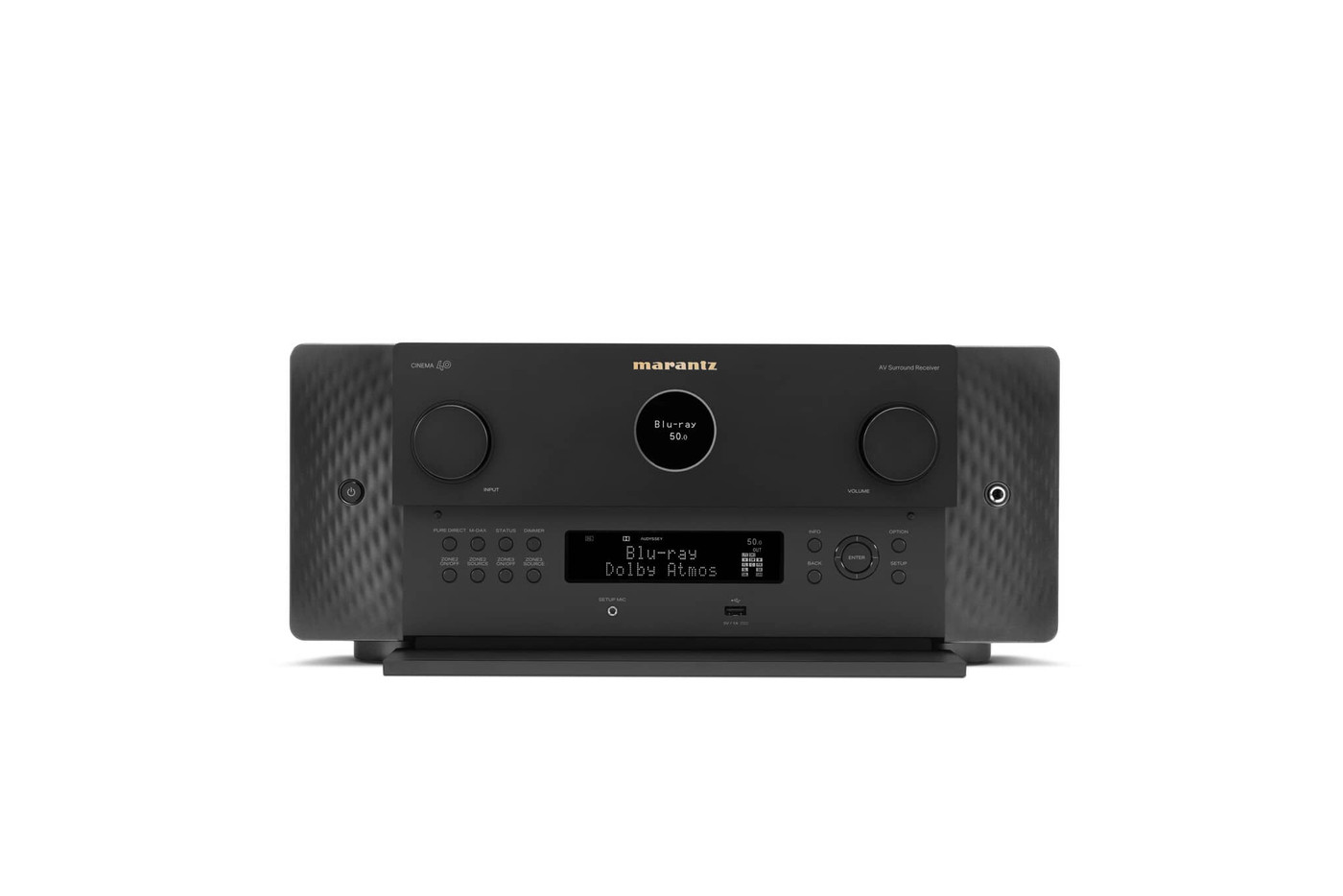 GrobiTV - Marantz CINEMA 40 - 9.4-Kanal-AV-Verstärker schwarz Frontansicht offen