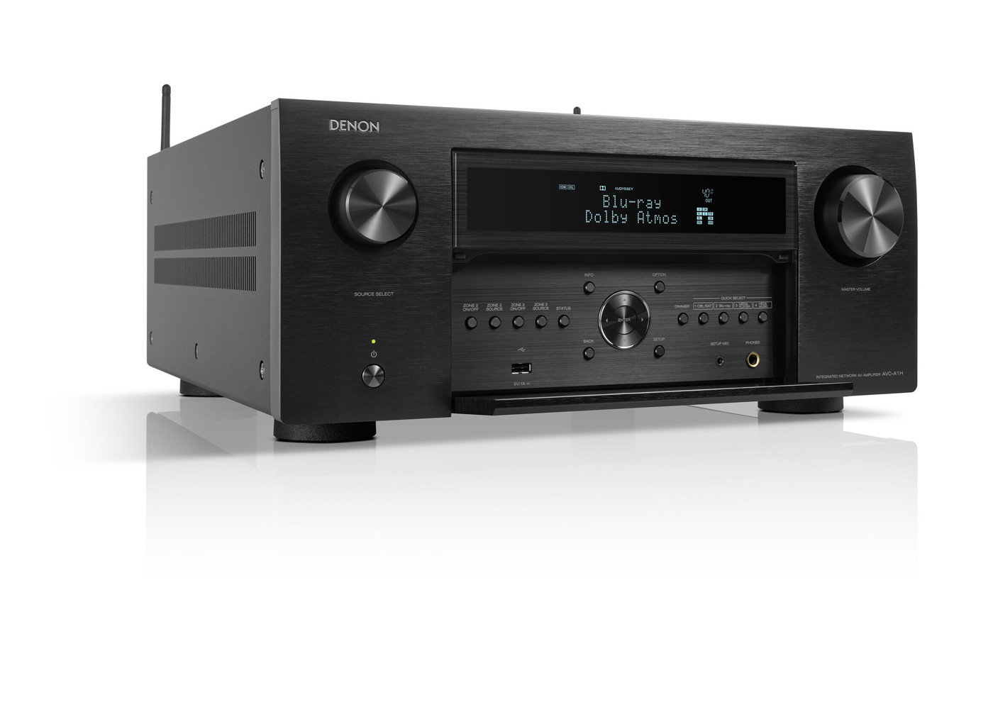 GrobiTV - Denon AVC-AH1  15.4-Kanal AV-Verstärker schwarz - Frontansicht rechts offen