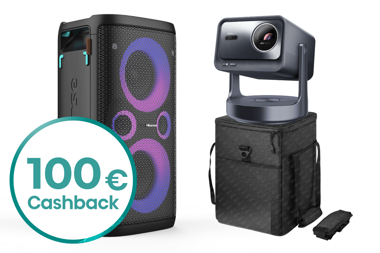 Hisense C2 Ultra | 4K UHD TriChroma Projektor [WM Aktion (inkl. Party Rocker + Tasche + Cashback)]