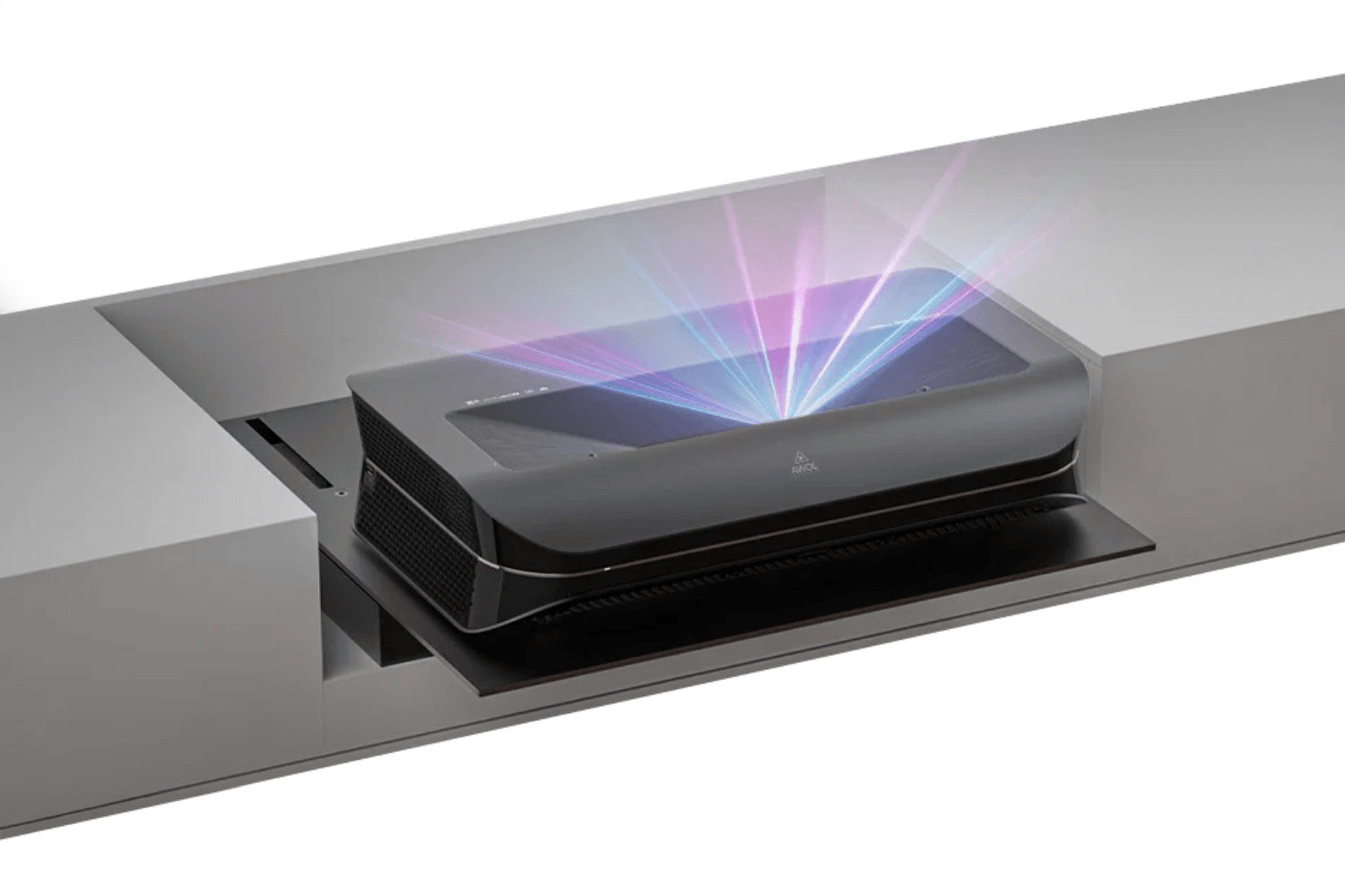 AWOL VISION Motorisierter Slider Tray 150" für Laser TVs (v.2.0)