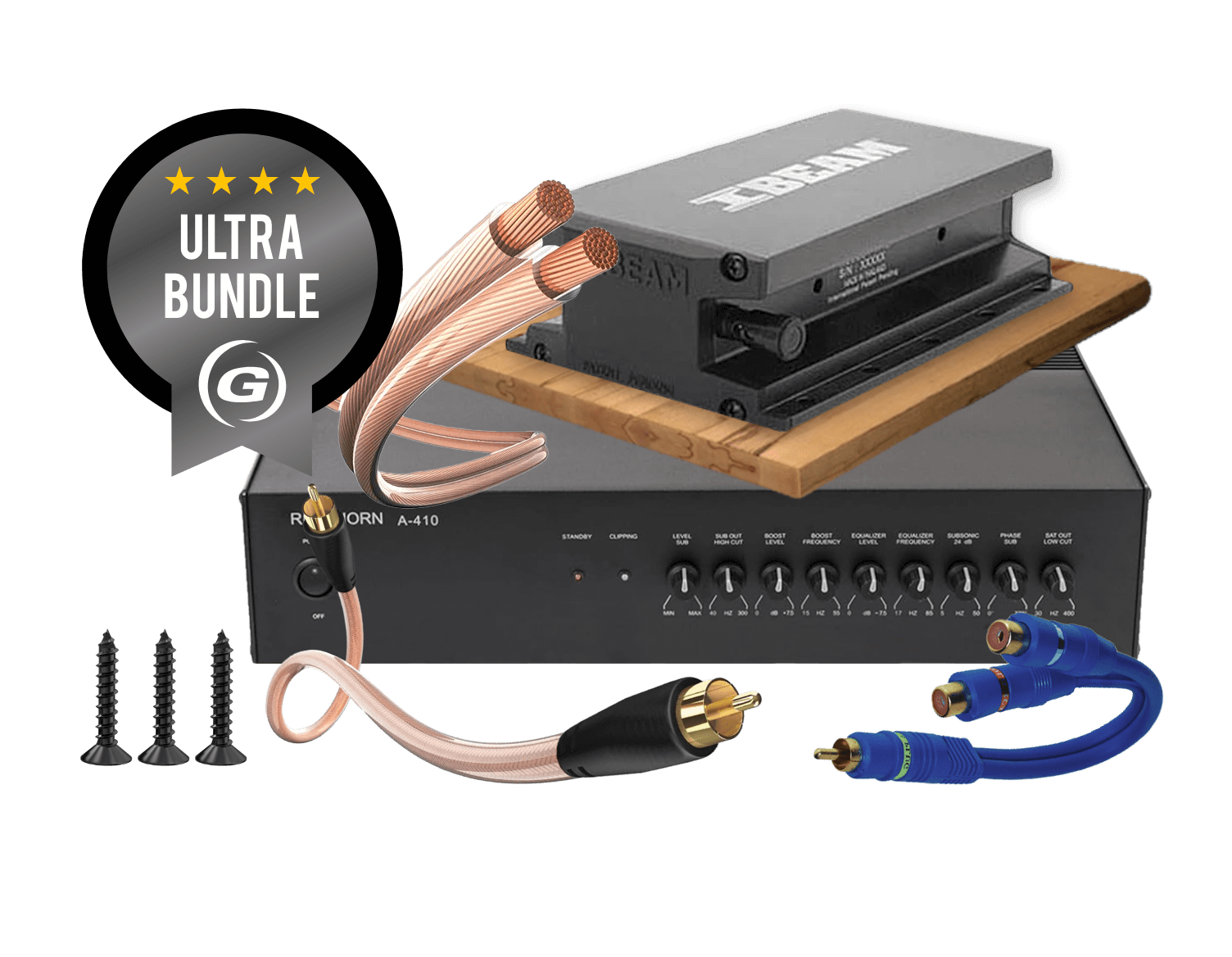 IBeam VT-200 + Reckhorn A-410 | Körperschallwandler (Ultra Bundle)