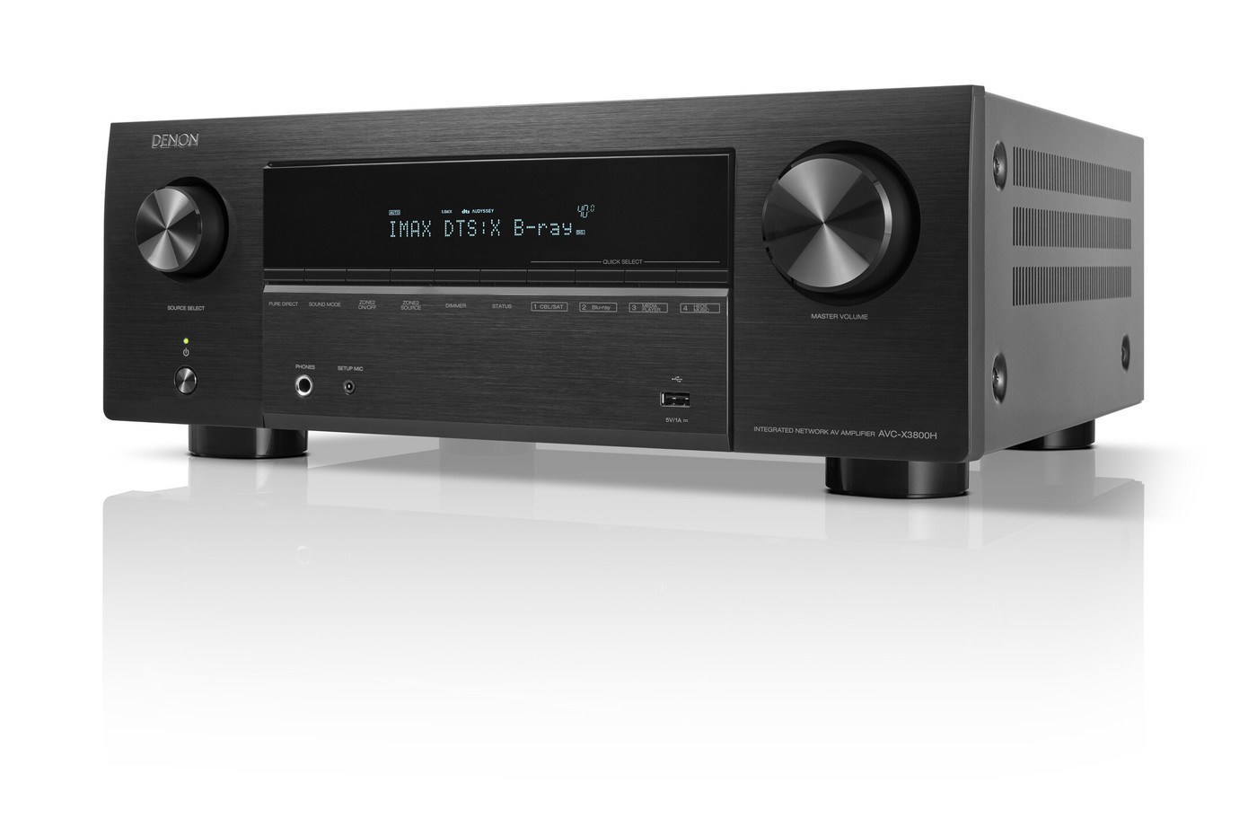 GrobiTV - Denon AVC-X3800H  9-Kanal AV-Verstärker schwarz - Frontansicht links