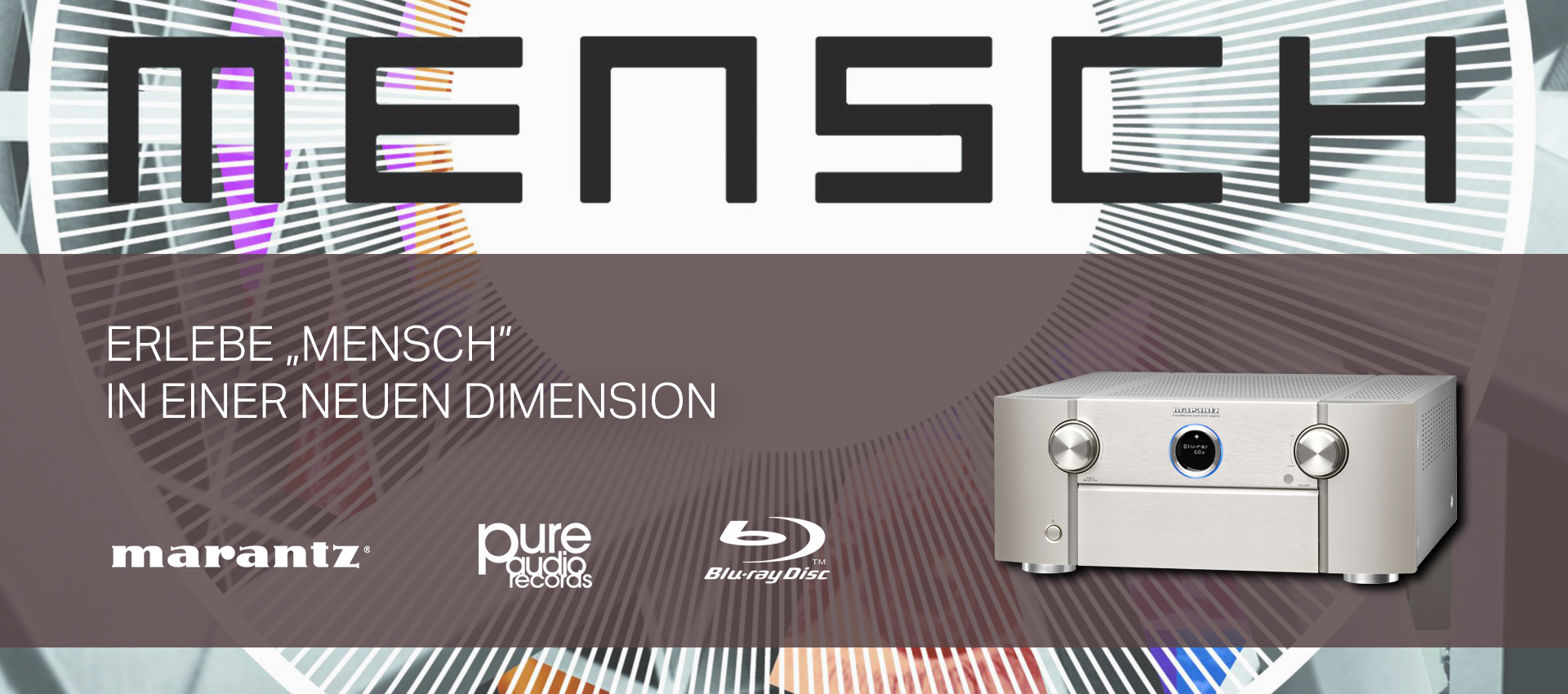 PureAudio "Mensch" kostenlos bei Kauf eines ausgewählten Denon oder Marantz Verstärkers