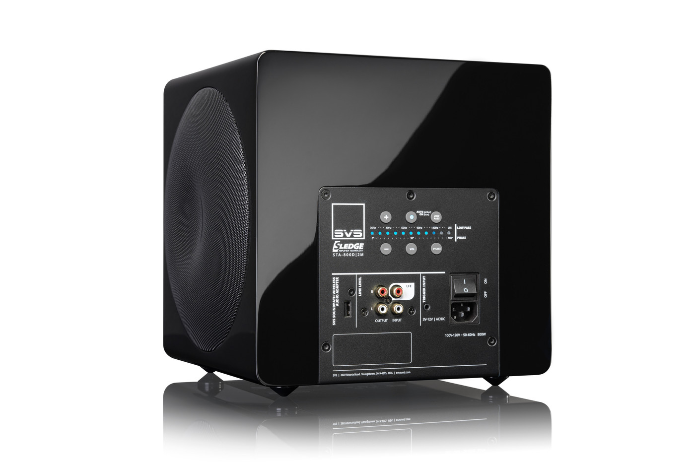 GrobiTV - SVS 3000 Micro Heimkino Subwoofer - Piano Gloss Black - Seitenansicht rechts