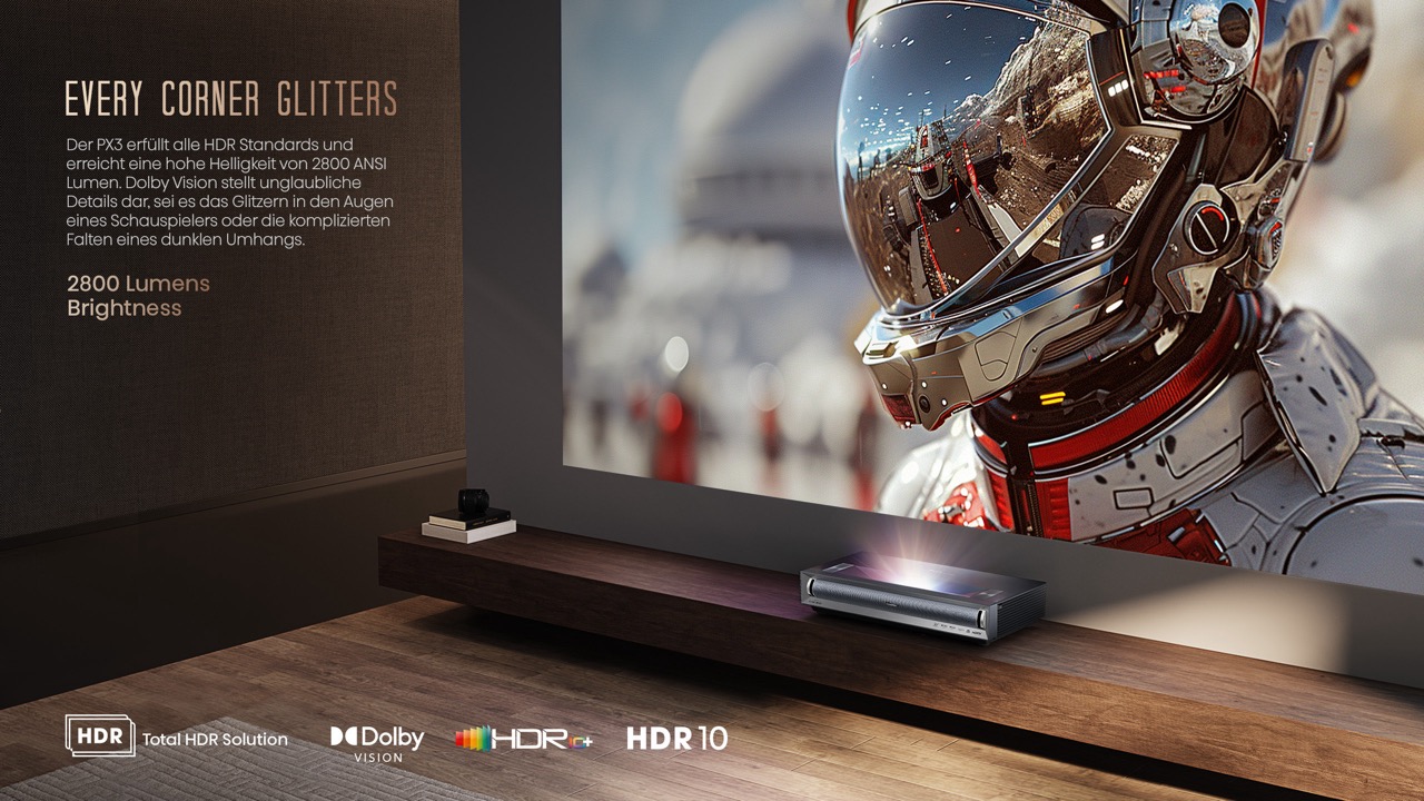 Hisense PX3 | TriChroma RGB 4K Ultra HD Laser TV