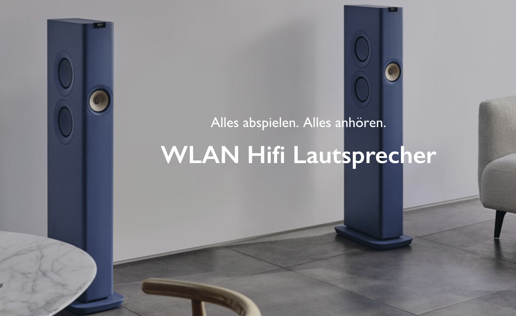 KEF LS60 Wireless Lautsprecher - Die Alleskönner. Drahtlos, Aktiv, Kraftvoll, Universell einsetzbar.