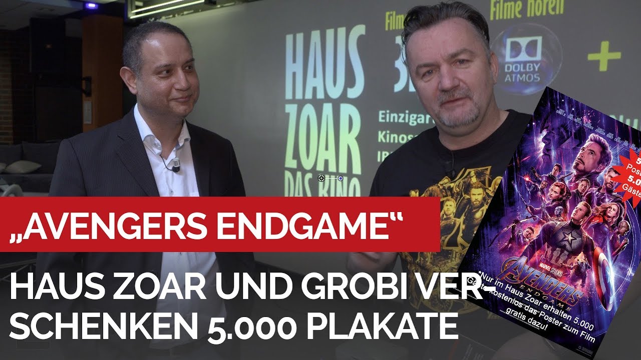 "AVENGERS Endgame" - Haus Zoar und wir verschenken 5.000 Filmposter