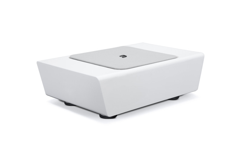 PULSE-SUB-_Top-Down-3-4-Right_White_Grill GrobiTV - Bluesound PULSE SUB+_Top Down 3-4 Right_White_Grill