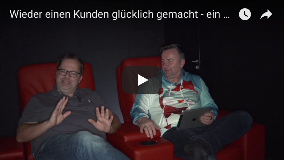 Wieder einen Kunden glücklich gemacht - ein Heimkino auf 14 Quadratmeter mit 15 Lautsprechern
