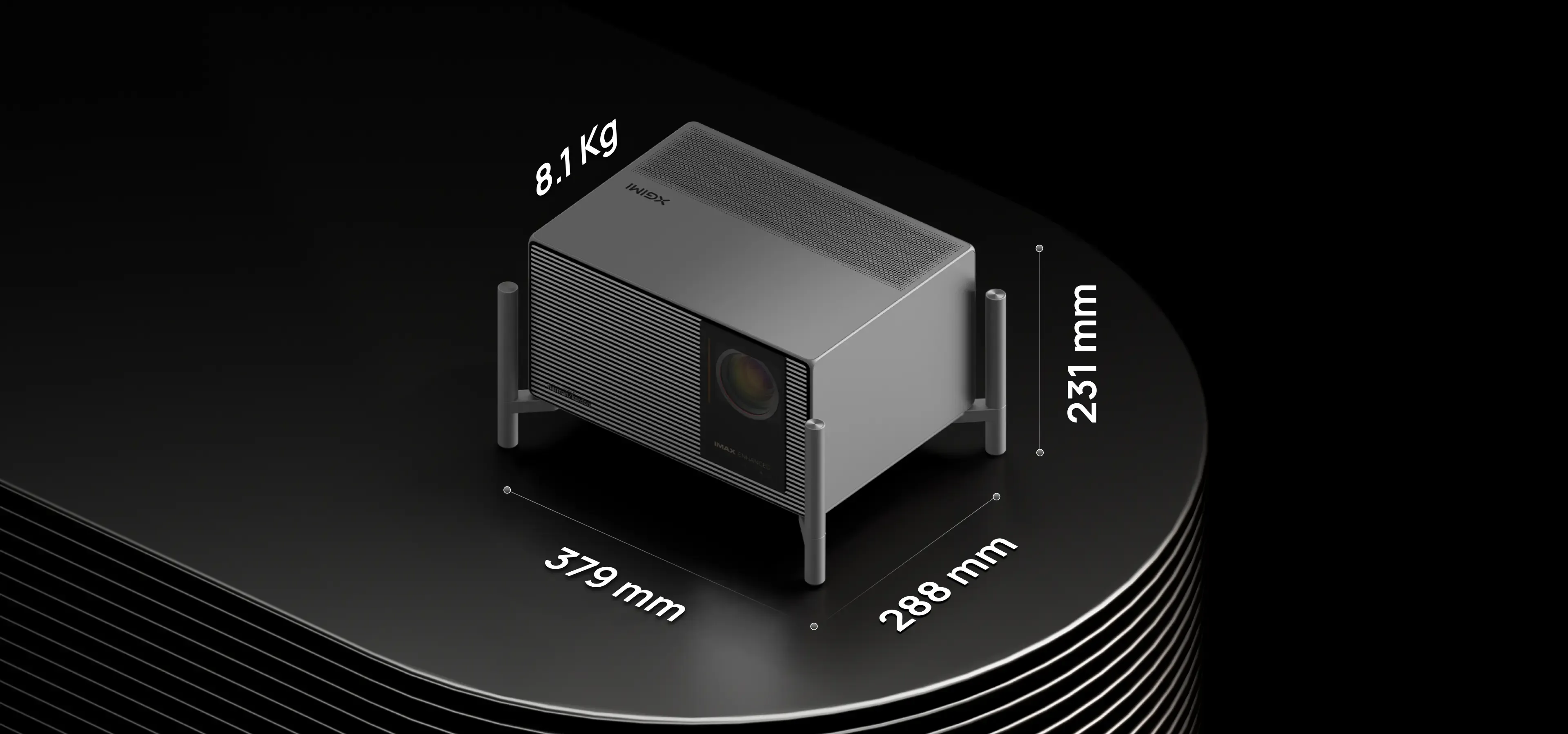 XGIMI Titan Noir Pro | 4K RGB Triple-Laser Beamer mit 6.000 ISO Lumen