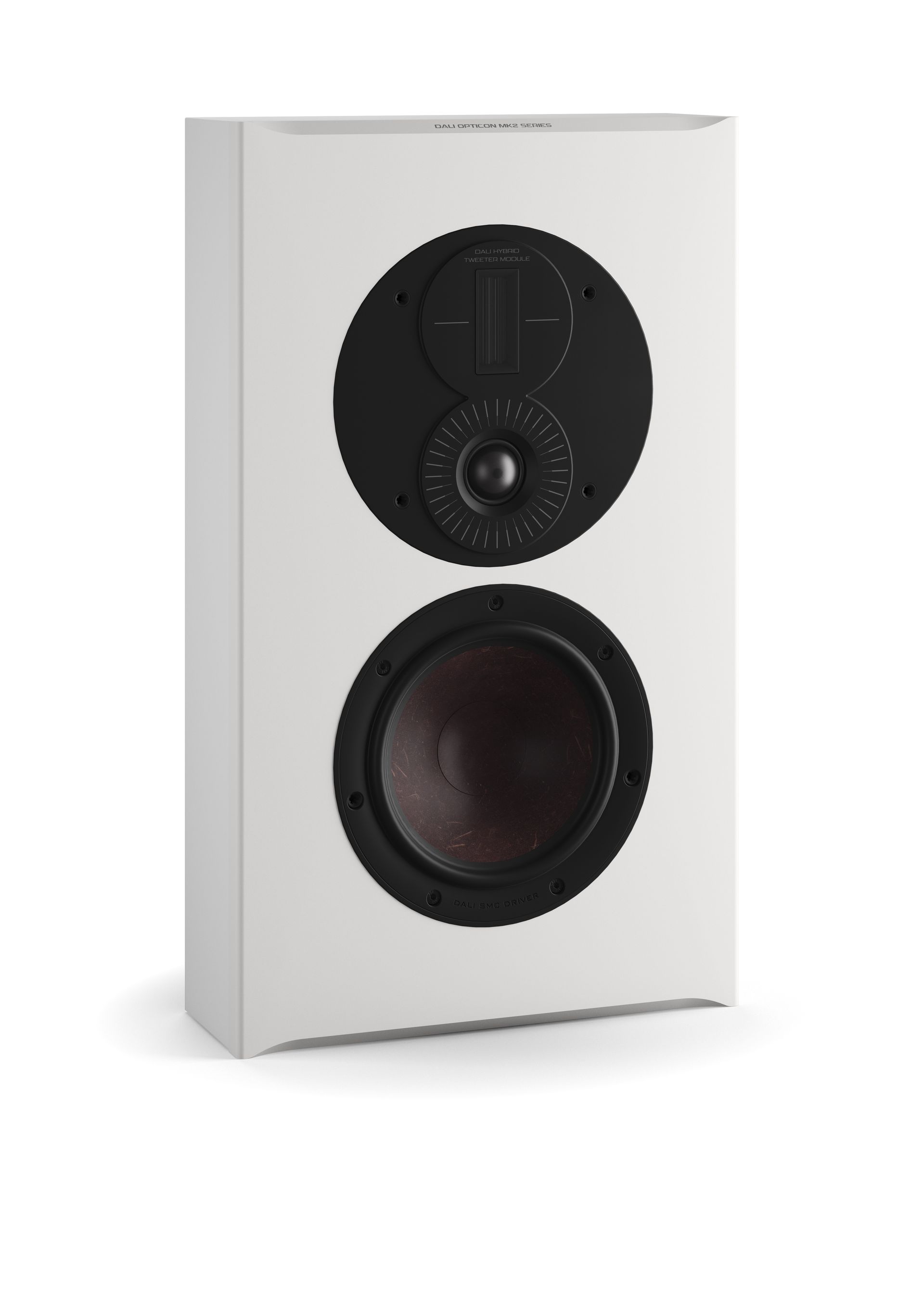 DALI_OPTICON_LCR_MK2_Satin_White_front_side