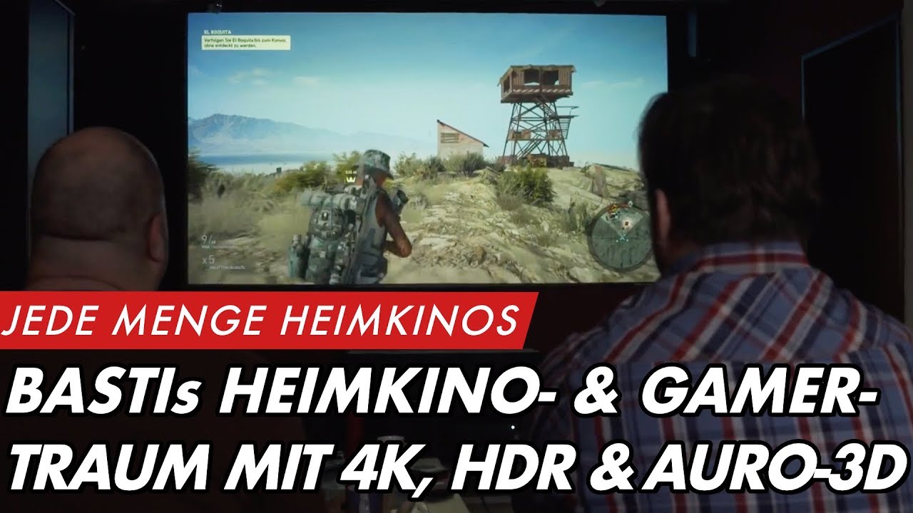 Sebastians Heimkino- & Gamer-Traum mit 4K-HDR-Laserbeamer und Auro-3D Setup | GROBI.TV