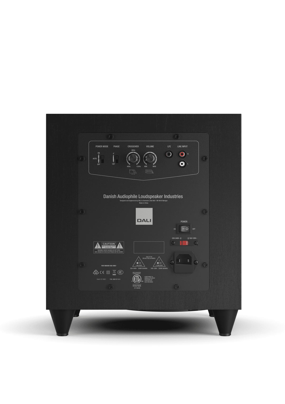 GrobiTV - DALI SUB C-8 D Subwoofer  weiß - Rückansicht