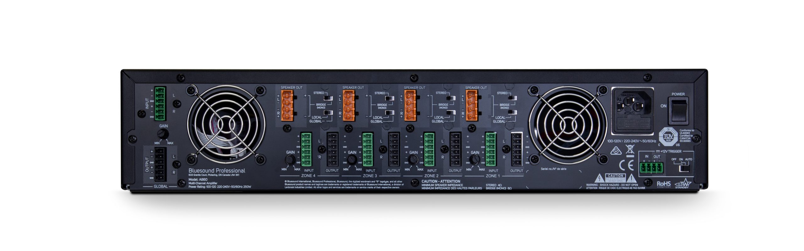 Bluesound Professional A860 | Verstärker (8 Kanäle)