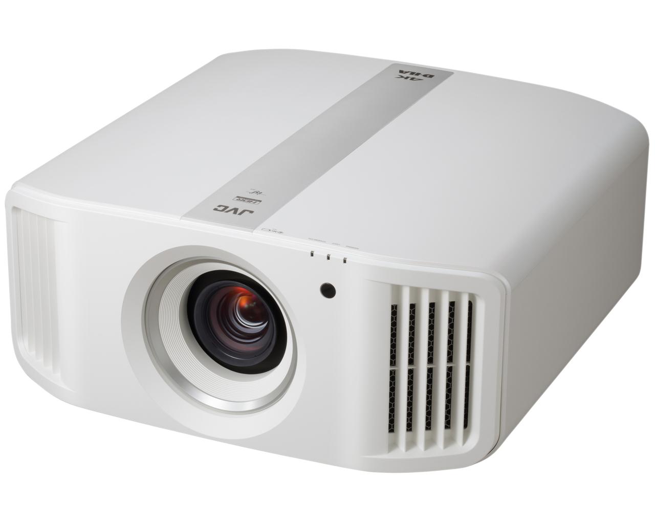 JVC-N5W GrobiTV - JVC DLA-NP5 Heimkino-Projektor weiß Frontansicht links