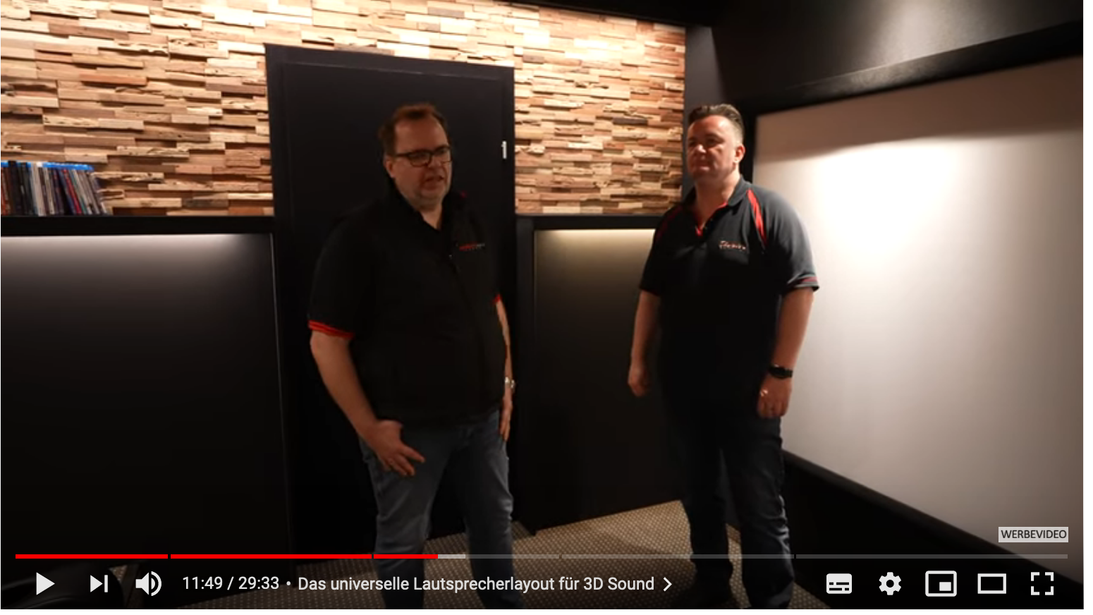 "Holz in der Hütte" - nach diesem Motto hat unser Heimkinobau Team ein Kino in Österreich gebaut"