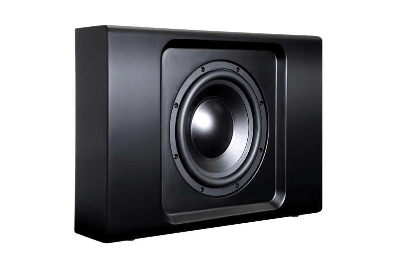 PULSE-SUB-_3-4-Right_Black_Grill-Off GrobiTV - Bluesound PULSE SUB+_3-4 Right_Black_Grill Off
