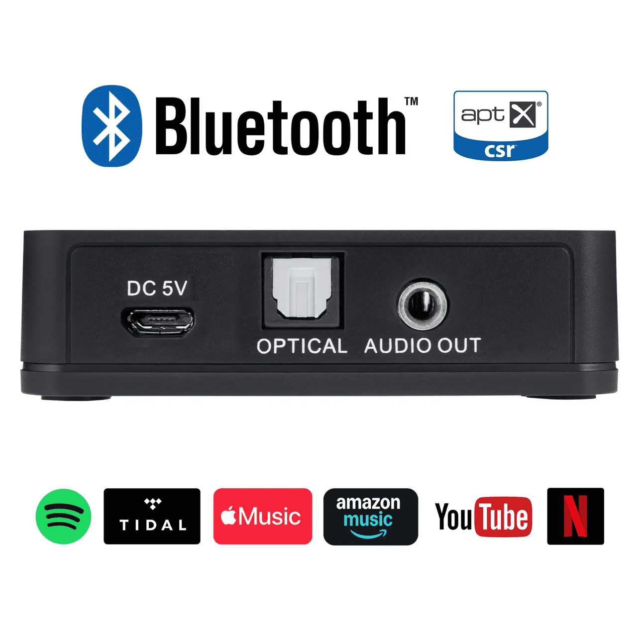 in-akustik Premium Audio Bluetooth Receiver | aptX HD HiFi Audio Empfänger